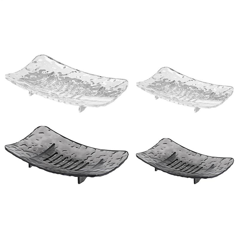 Bathroom Soap Dishes Drain Hole Design Soap Dishes Non-Slip Base Long-lasting Soap Tray For Family Traveling Gym