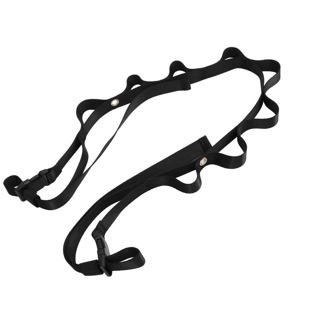 Heavy Duty Lanyard Portable Strong Suture Black Nylon Camping Clothesline Lanyard for Car Outdoor