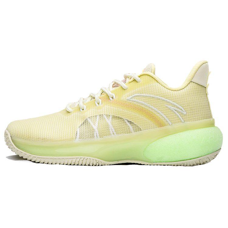 ANTA Basketball Collection Basketball Shoes Men's Low Top Neon Light Green/Princess Green 112211615-3