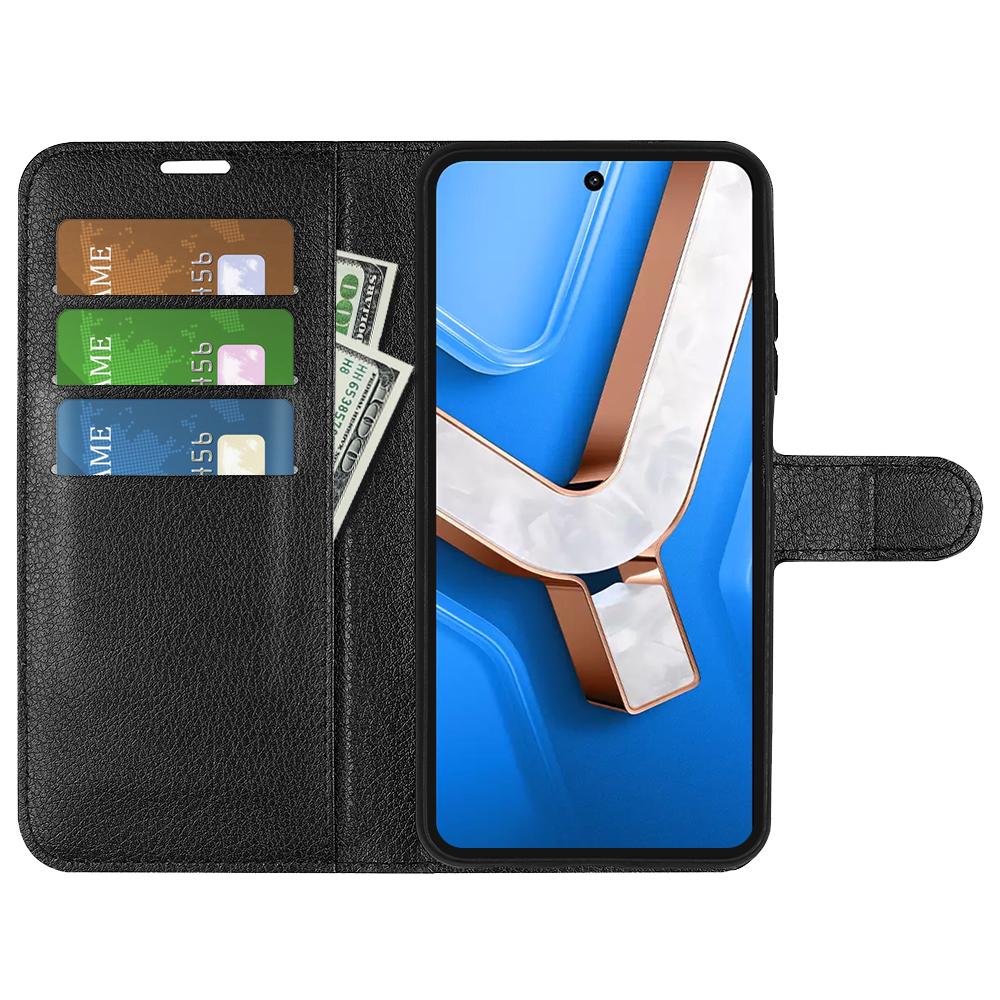 

For vivo Y29 4G Case Litchi Texture Shockproof Leather Wallet Phone Cover Green