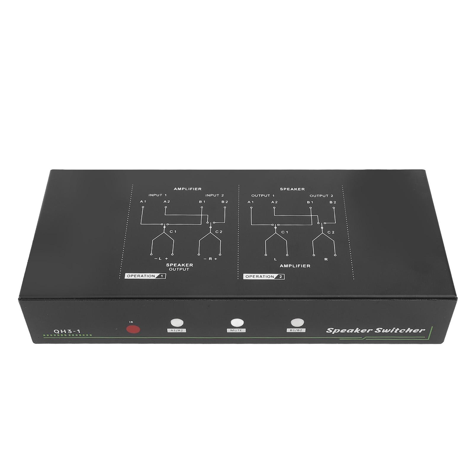 

Усилитель Переключатель динамиков с дистанционным управлением Передача без потерь HiFi XLR Jack Усилитель