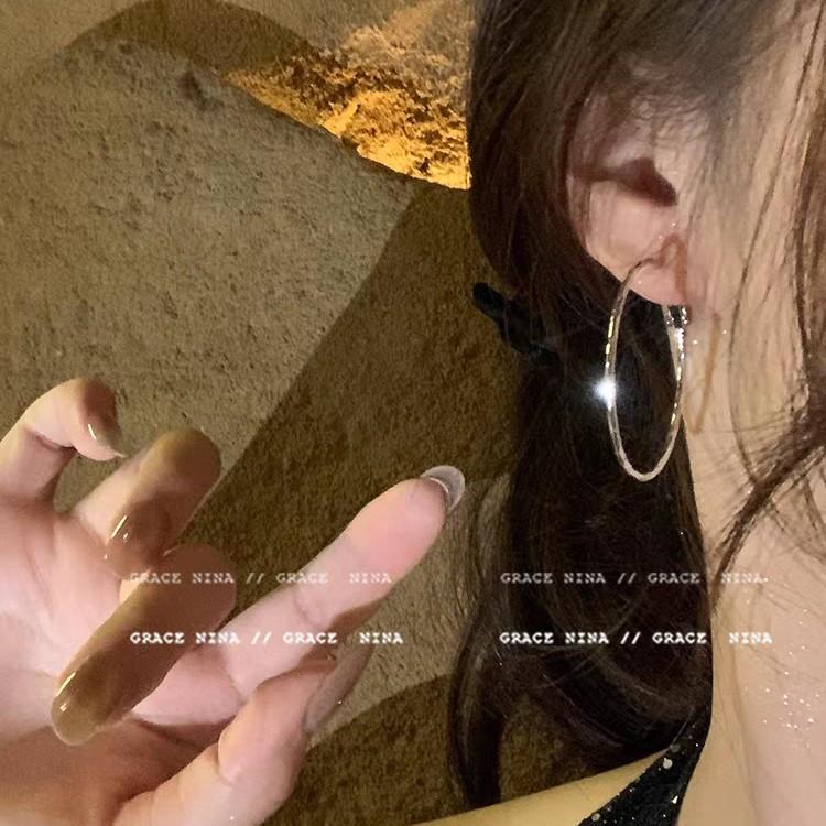 Принеси свою ауру! Металлические Серьги-Кольца, Женские Серьги, Пусеты, Стильные, Маленькие И Преувеличенные Серьги