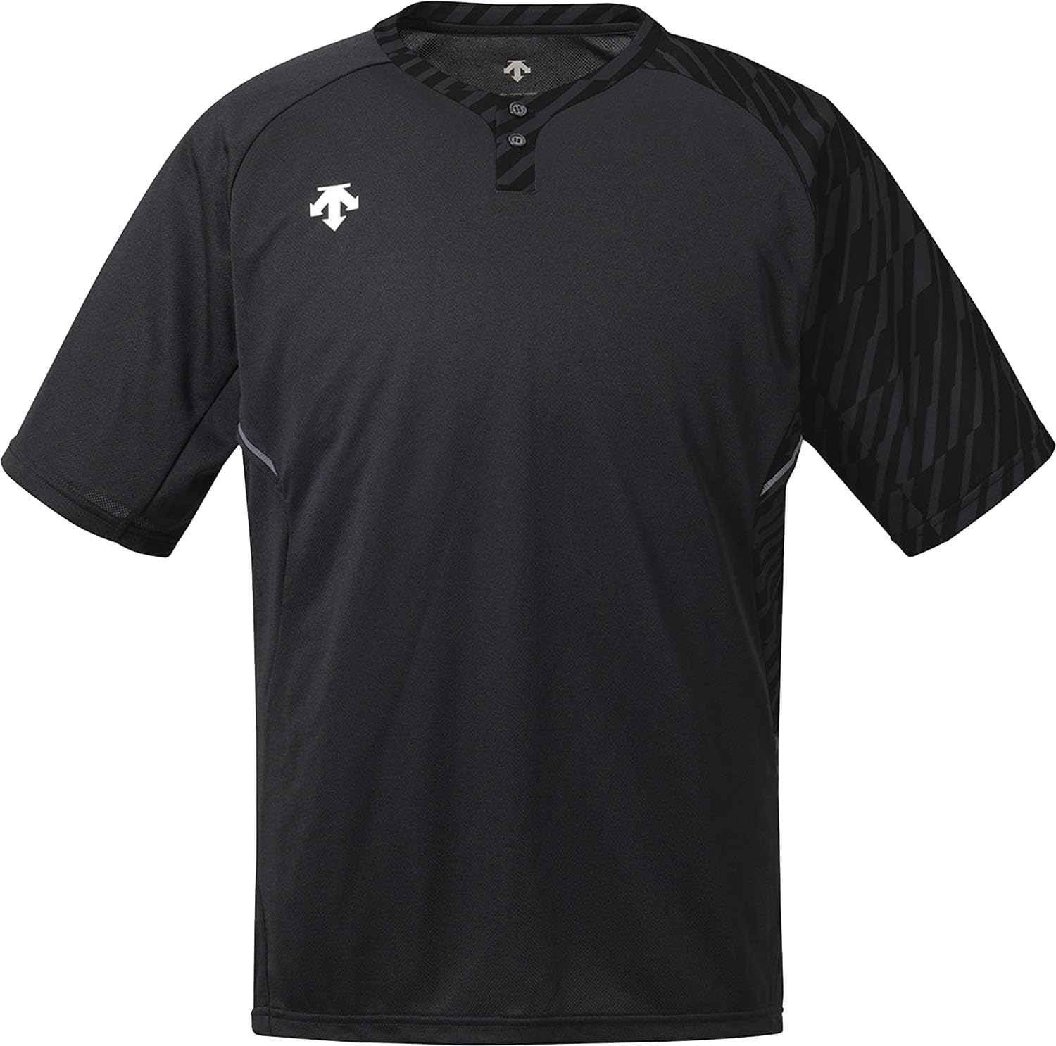 

Short Sleeve 2 Button Black [DESCENTE] Shirt, Shirt, Men s, чёрный