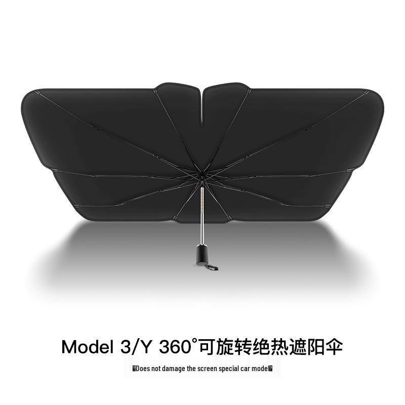 Tesla Model 3/Y Windshield Sunshade: Heat Insulating Sun Visor for Refreshed Model