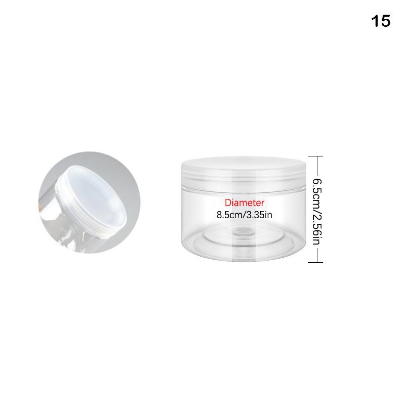 Plastic Packing Bottle Pet Clear Empty Seal Bottle Circular Bucket Storage Biscuit Jar Food Grade Sealed Cans Tank Container