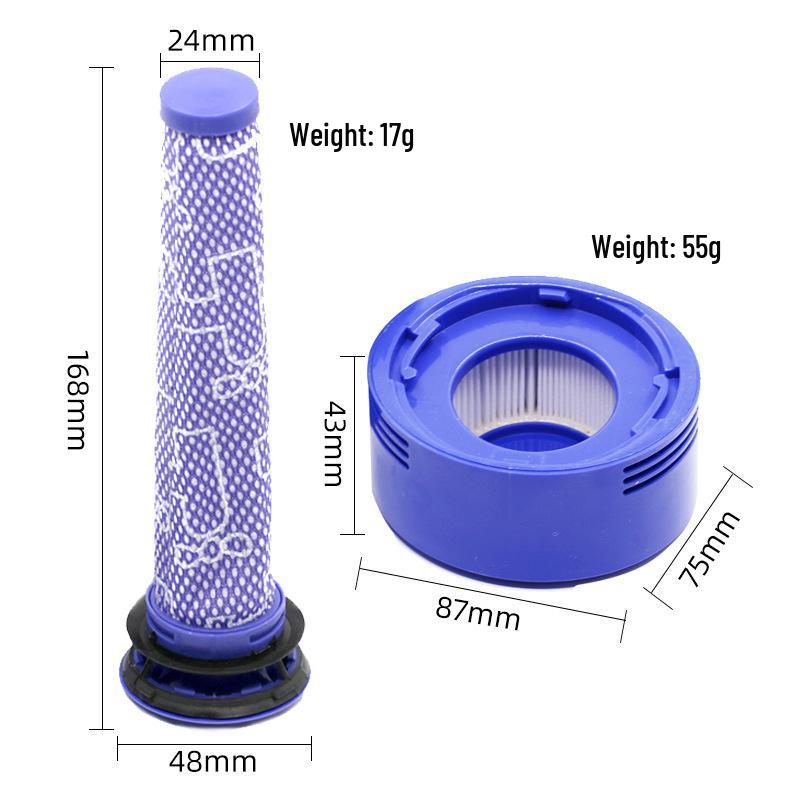Compatible Dyson V7/V8 Filters: Front, Rear, and HEPA Filter Elements