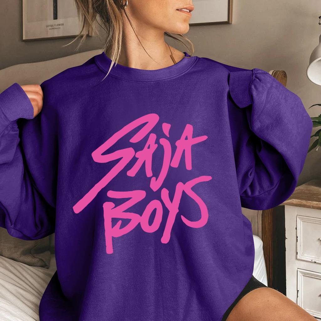 Women's Fashion Casual Long Sleeve Printed Round Neck Sweatshirt Top