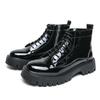 Autumn High Top Business Casual Single Shoes Black Dress Wholesale Trade Work Clothes Shoes Patent Leather Shoes