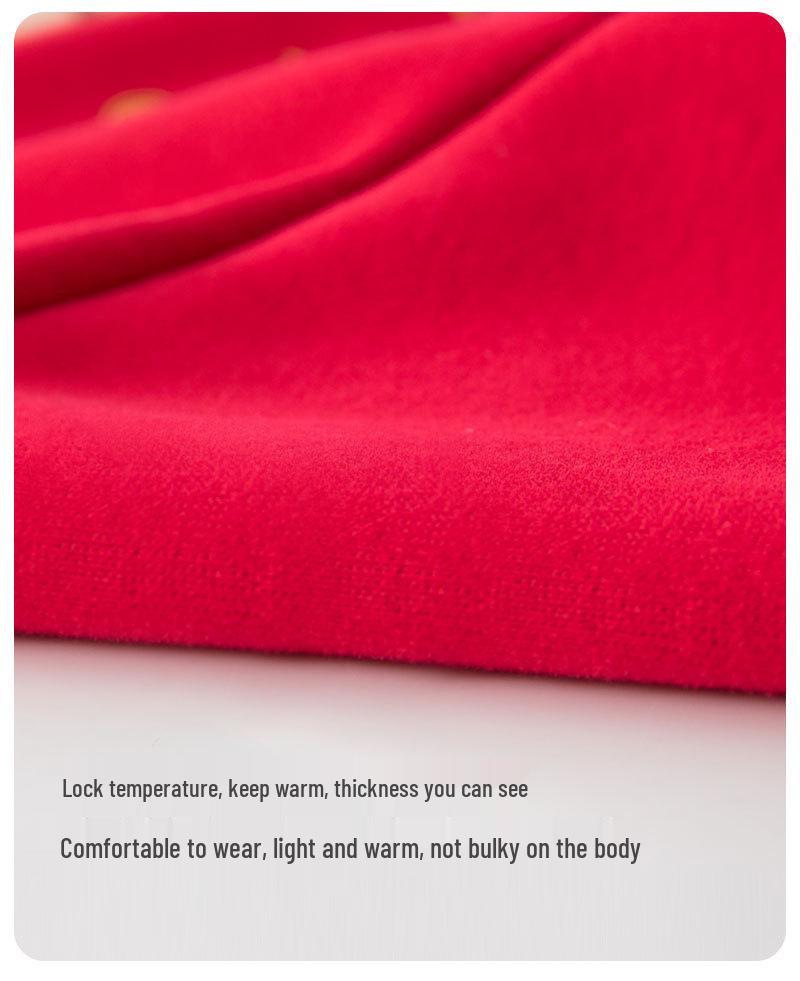 Kids Red Horse Year Velvet Hoodie Pullover for Infants & Toddlers (1-5 Years) – New Year's Outfit