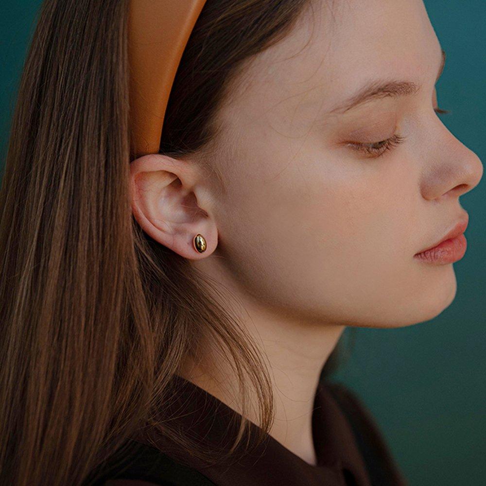 Daily Simple Bean Earrings Jb-21-012E