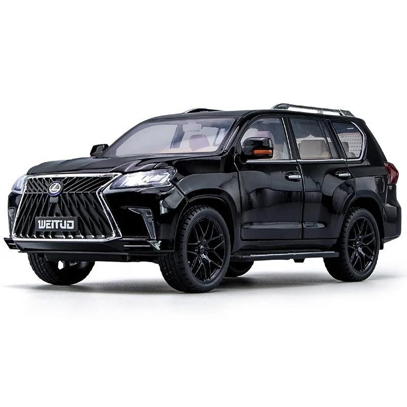 Stor 1/18 Skala Lexus LX570 Offroad SUV Metalllegering Støpt Bilmodell Kjøretøy Dekorative Trendy Ornamenter for Venn Gave Bursdag