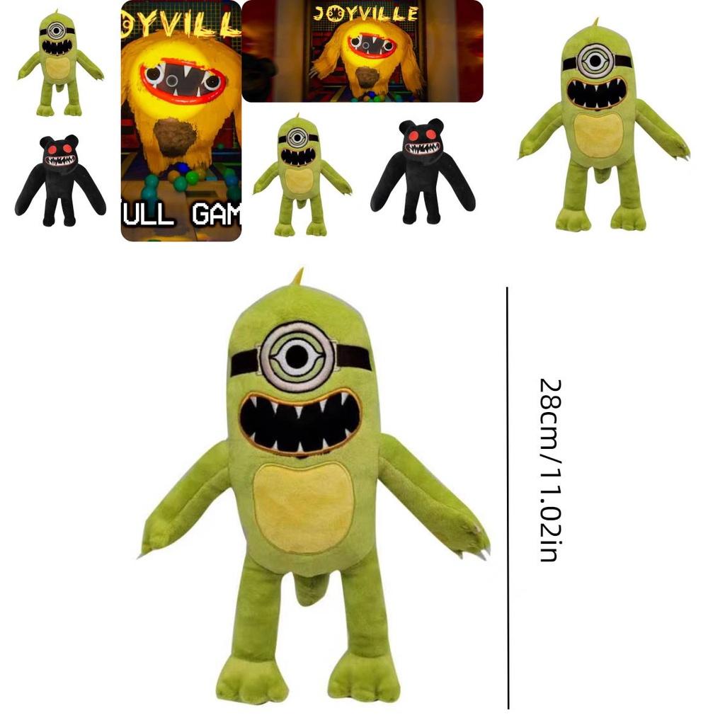 Fun And Frightening 25cm Yellow Grinning Monster Plush Toy Cross-border New Release Dinosaur-inspired Soft And Huggable Characters)