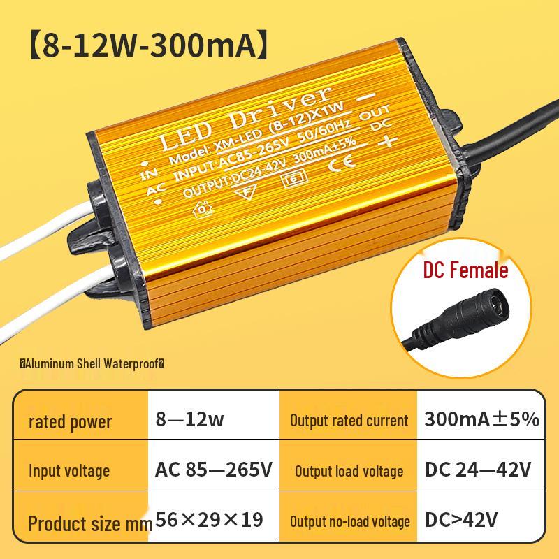 LED Integrated Waterproof Power Supply and Rectifier Controller for Kitchen, Bathroom, and Toilet Lighting