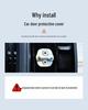Deep Blue S7 SL03 Car Door Lock Shockproof Rustproof Protective Sleeve & Decorative Sticker
