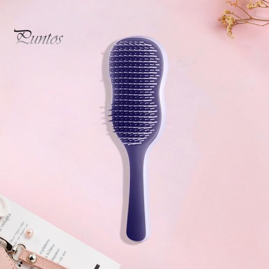 Peigne de massage à coussin d'air avec poils doux, peigne de coiffure à long manche pour éviter les enchevêtrements de cheveux, brosse antistatique de massage du cuir chevelu pour femmes et filles