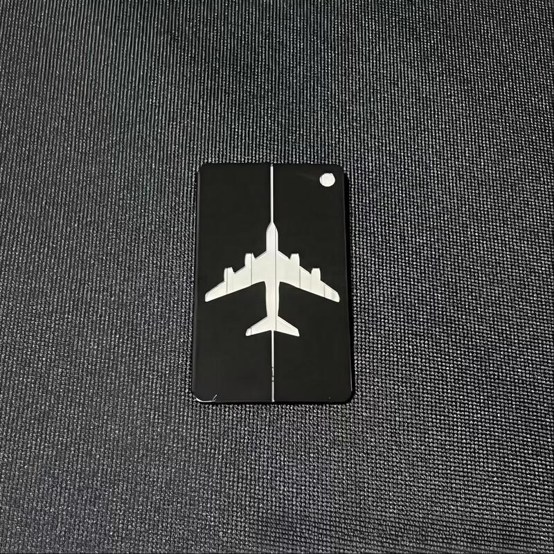 Брендди Бирка для багажа из алюминиевого сплава - Черная (16 шт.)