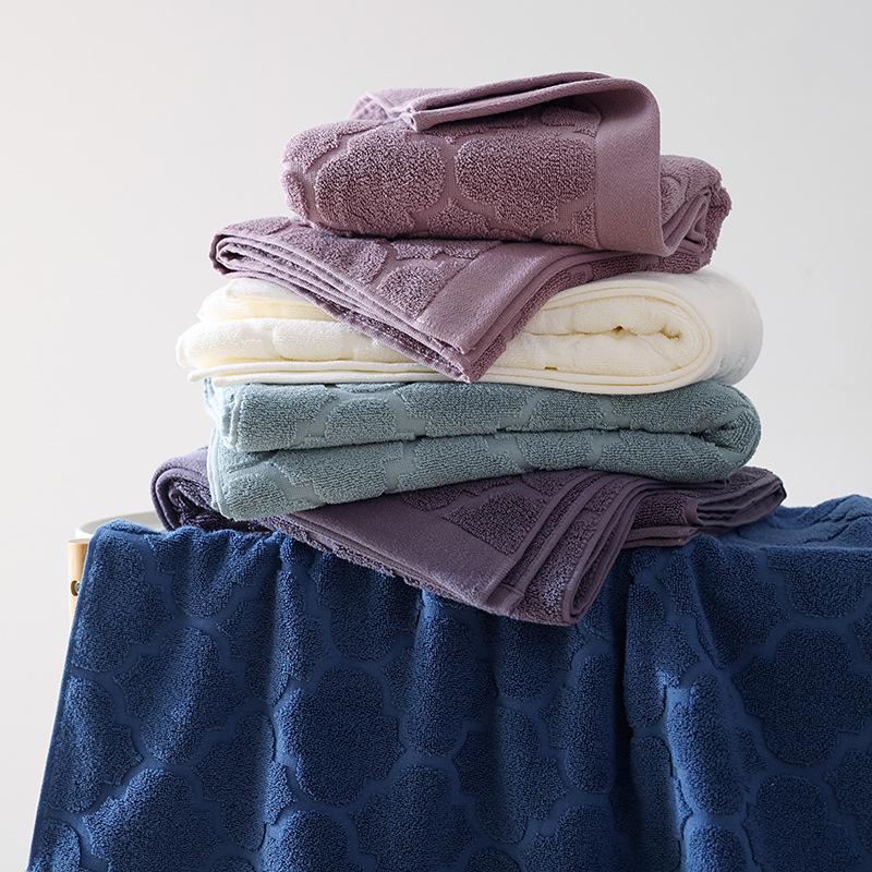 Luxury Pure Cotton Soft Absorbent Bath Towel Set