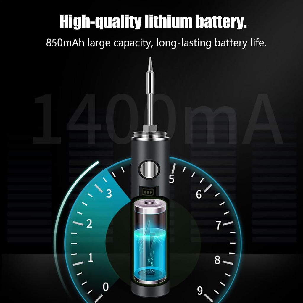 Cordless Soldering Iron Rechargeable Auto Shutdown Repair Tool Soldering Pen For Electronic Component Home DIY Projects Circuit