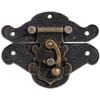 Antique Bronze Zinc Alloy Latch for Jewelry Box and Furniture – Size L (8.2 X 6.5 Cm)
