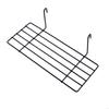 62KD Photo Wall Accessories Hanging Basket Wrought Iron Wall Decoration for Creative Shelf with Hooks
