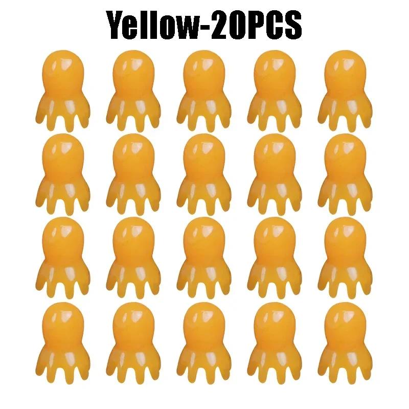 Resin Octopus Massage Comb Head Meridian Scraping Scalp Massage Brush Acupuncture SPA Gua Sha Massage Comb Fatigue Relief Massag