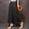 ZANZEA Women Casual Elastic Waist Loose Casual Wide Leg Pants