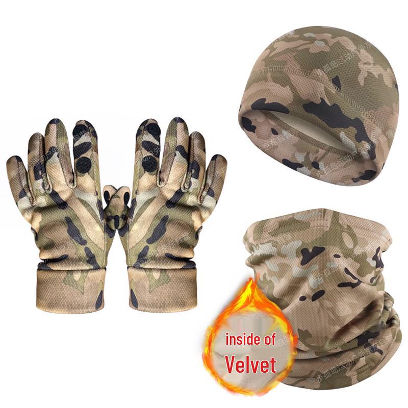 Men's Outdoor Windproof Fleece-Lined Thermal Set