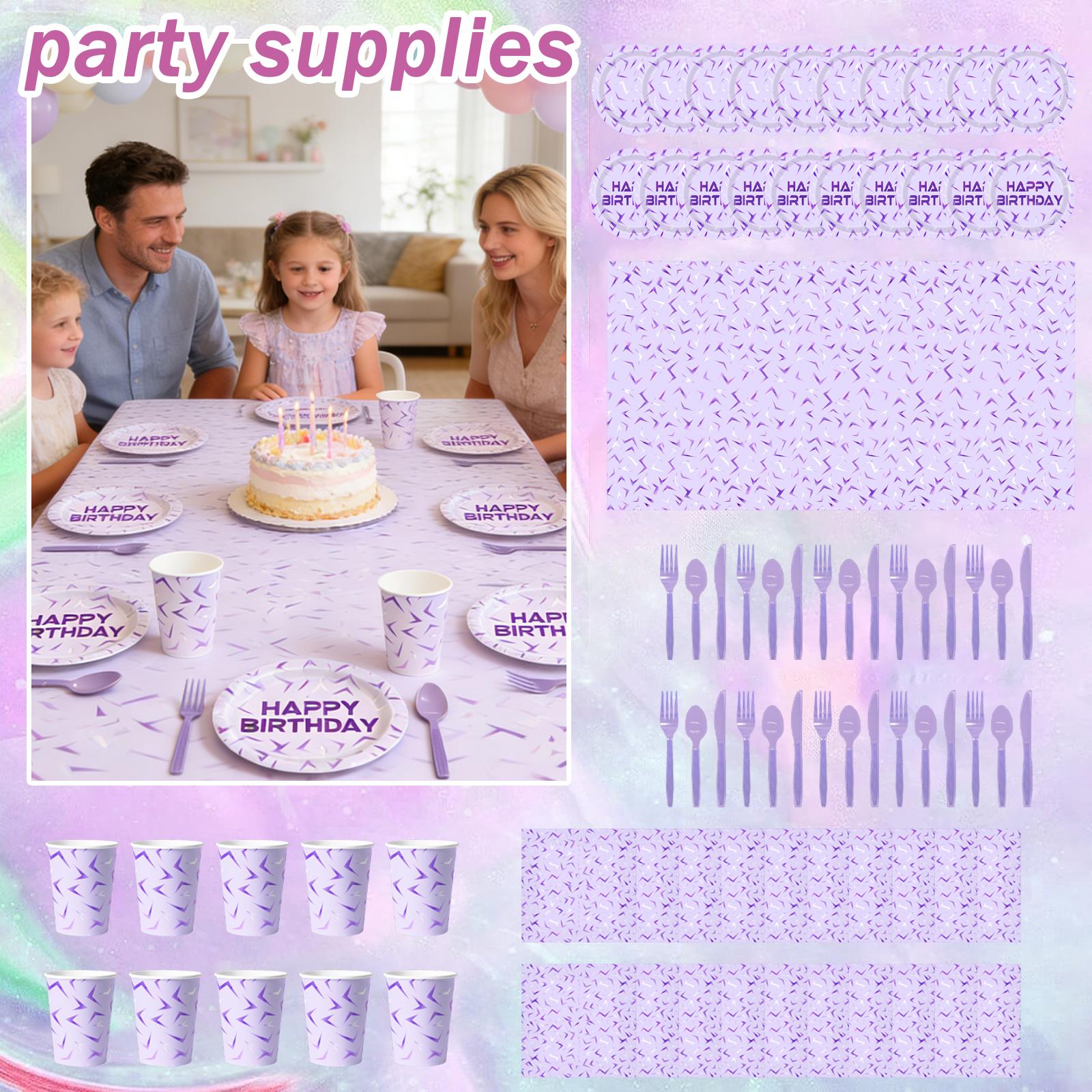 

Birthday Party Decorations, Happy Birthday Banners And Pennants, Birthday-themed Outfit Sets 81PC One Size