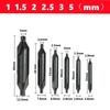 60 ° HSS TiN and nitrided coating center drill A1-A6mm set for metal processing chamfer positioning CNC lathe drill bits