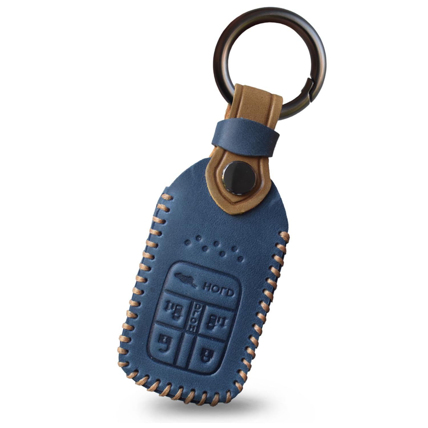 

Key Case Key Holder Key Cover Key Protection for Honda New Stepwgn Stylish Blue [SANRILY] Odyssey, Elysion, RP6/7/8 - High-Quality, Secure, Leather, синий
