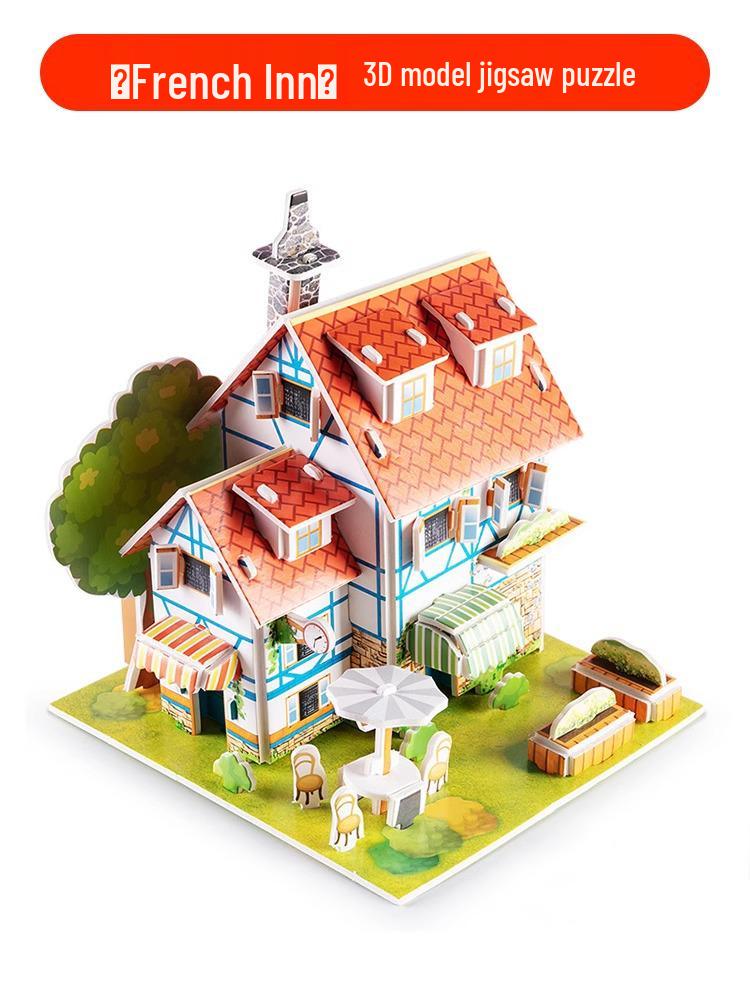 

3D Пазл-конструктор ручной работы для мальчиков и девочек - Раннее обучение, Головоломка, Миниатюрная сборная игрушка