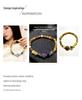 Natural Yellow Jade Square Bracelet: European & American Niche Style, Original Fashion Design.