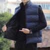 Men Waistcoat Stand Collar Sleeveless Slim Fit Vest Coat