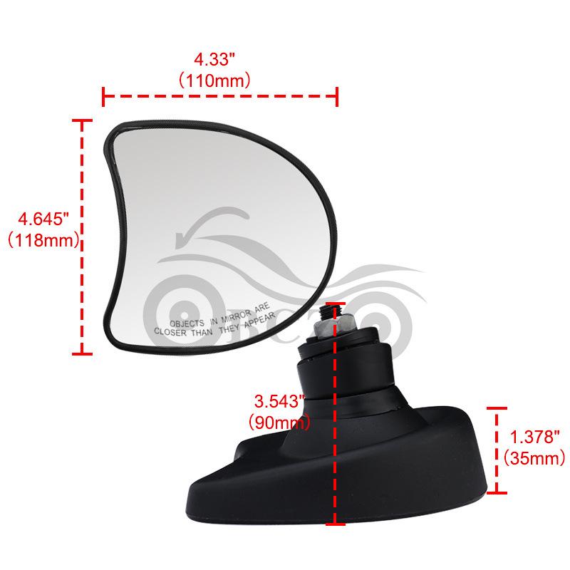 Harley Road/Street Glide Rearview Mirrors (1997-2013) Motorcycle Accessories