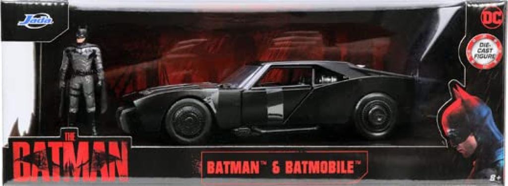 Jada Toys HOLLYWOOD RIDES The Batman 2022 Batmobile with Batman Figure 1/24 (Finished Product)