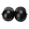 Universal Motorcycle 8.5in Iron Front Double Twin Round Headlight Lamp(Double Black and White)