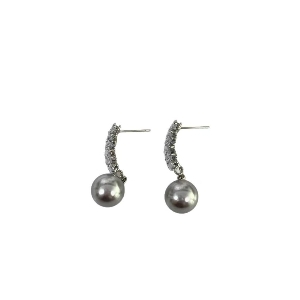 Exquisite Pearl Zirconia Drop Earrings: 2026 New Luxury Design for Women