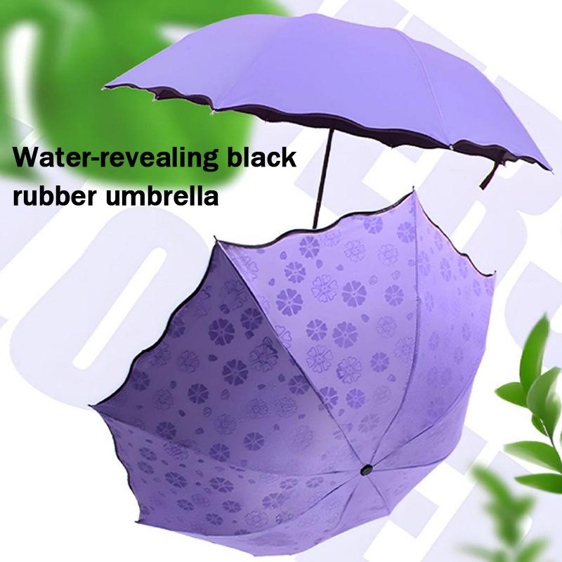 Automated 3 Fold Umbrella UV Protection Windproof Compact Folding Rain Sun Shelter for Business Travel