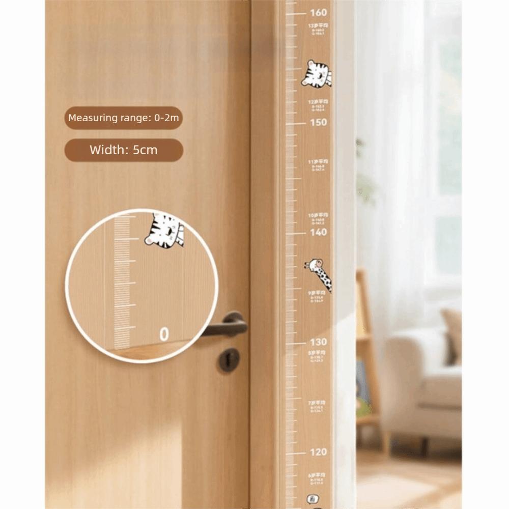 2M Height Height Measurement Sticker Self-adhesive Waterproof Child Growth Chart Removable Transparent Growth Chart Sticker