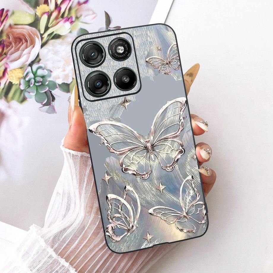 For Motorola Moto G67 Power G57 Power Phone Case Soft Silicone Cover Butterfly Dragon Cat Floral Design Capa Motorola G57 Funda