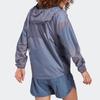 adidas Agravic Windweave Trail Logo Print Outdoor Sports Hooded Jacket Women Jackets Miracle-Blue-Grey HT9407