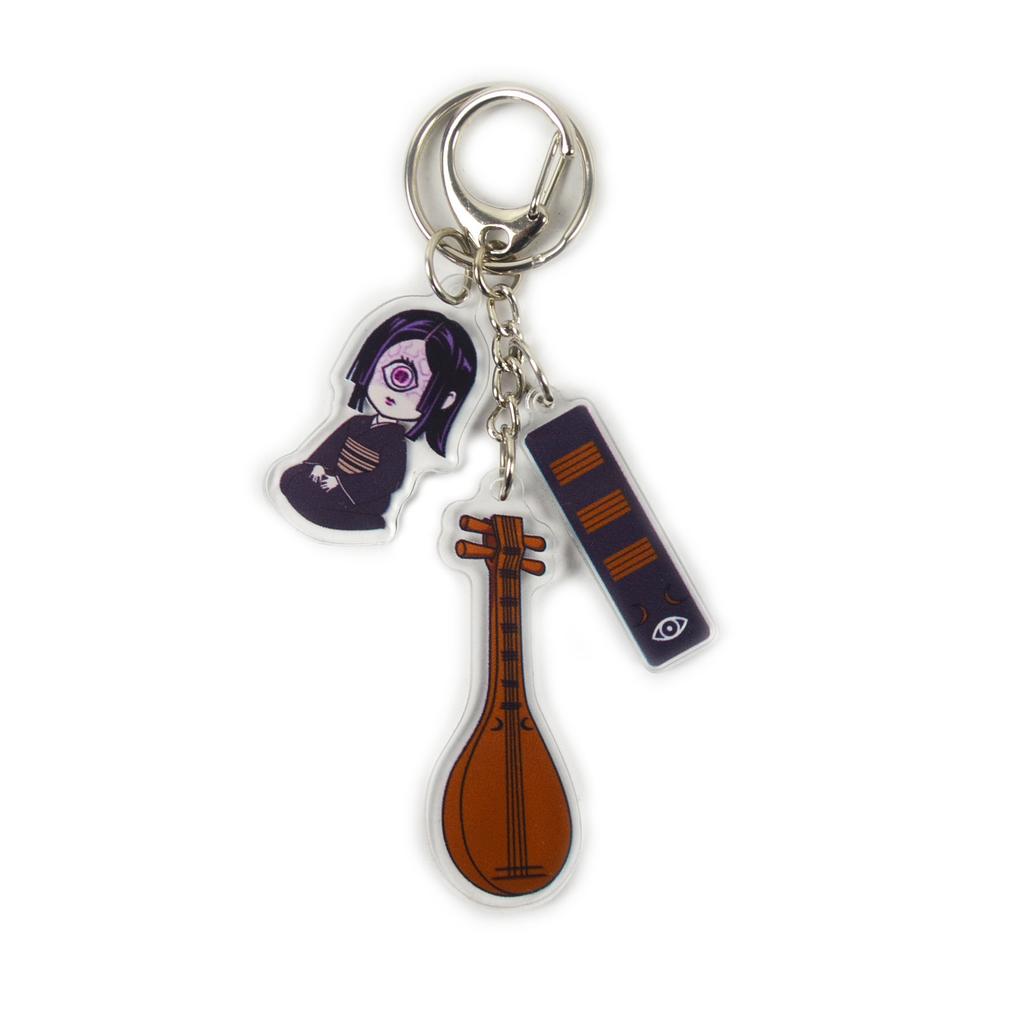 Demon Slayer Kimetsu No Yaiba Upper Moon Muzan Acrylic Keychain Anime Accessories Pendant Cosplay Merchandise Gift For Fans