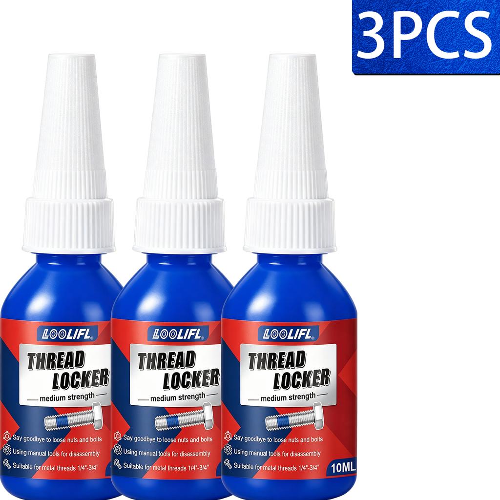 Thread Locker Blue 243 Red 271 Removable Permanent Locking Nuts Bolts Seal Lock Tight Fasteners Anaerobic Curing Metal Glue Tool Thread Lock3