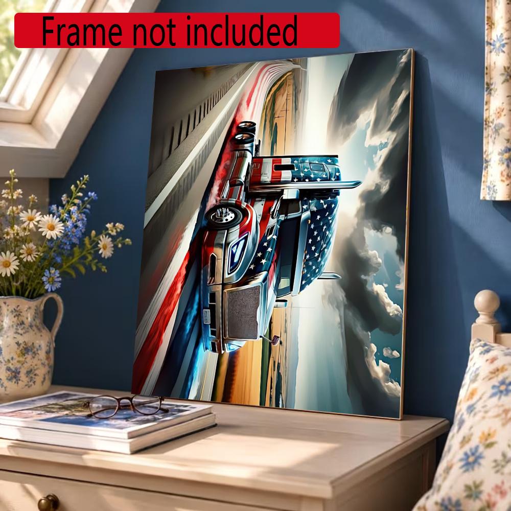 Kenworth 5D Round Diamond Painting Kit Diamond Embroidery Painting Rhinestones Mosaic Frameless Handwork Decoration Arts