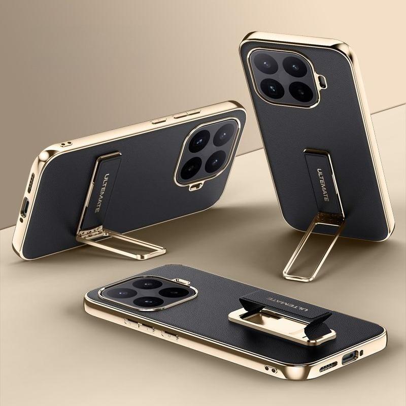 Phone Cases Xiaomi,Full coverage shockproof matte faux leather case with wrist strap & kickstand Xiaomi 17t