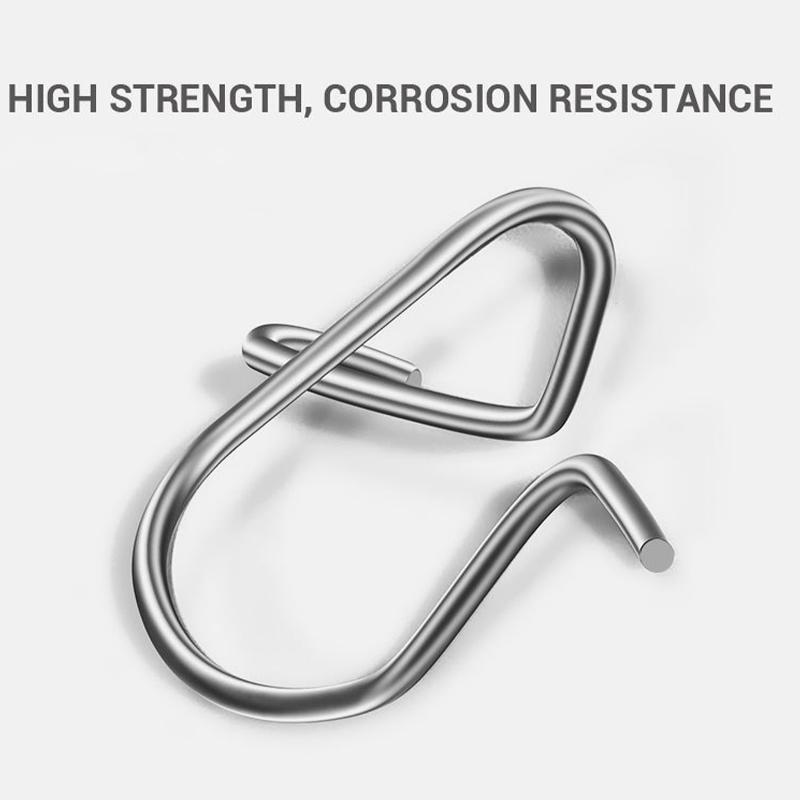 50/100Pcs Fishing Clips Fast Crankbait Snaps Fishing Connectors Saltwater Fishing Lock Lure Stainless