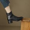 Stivali da Donna Autunno 2026 Comodi Antiscivolo Stivaletti da Esterno con Zip Tacco Medio alla Moda Casual Stivaletti Corti Botas Mujer
