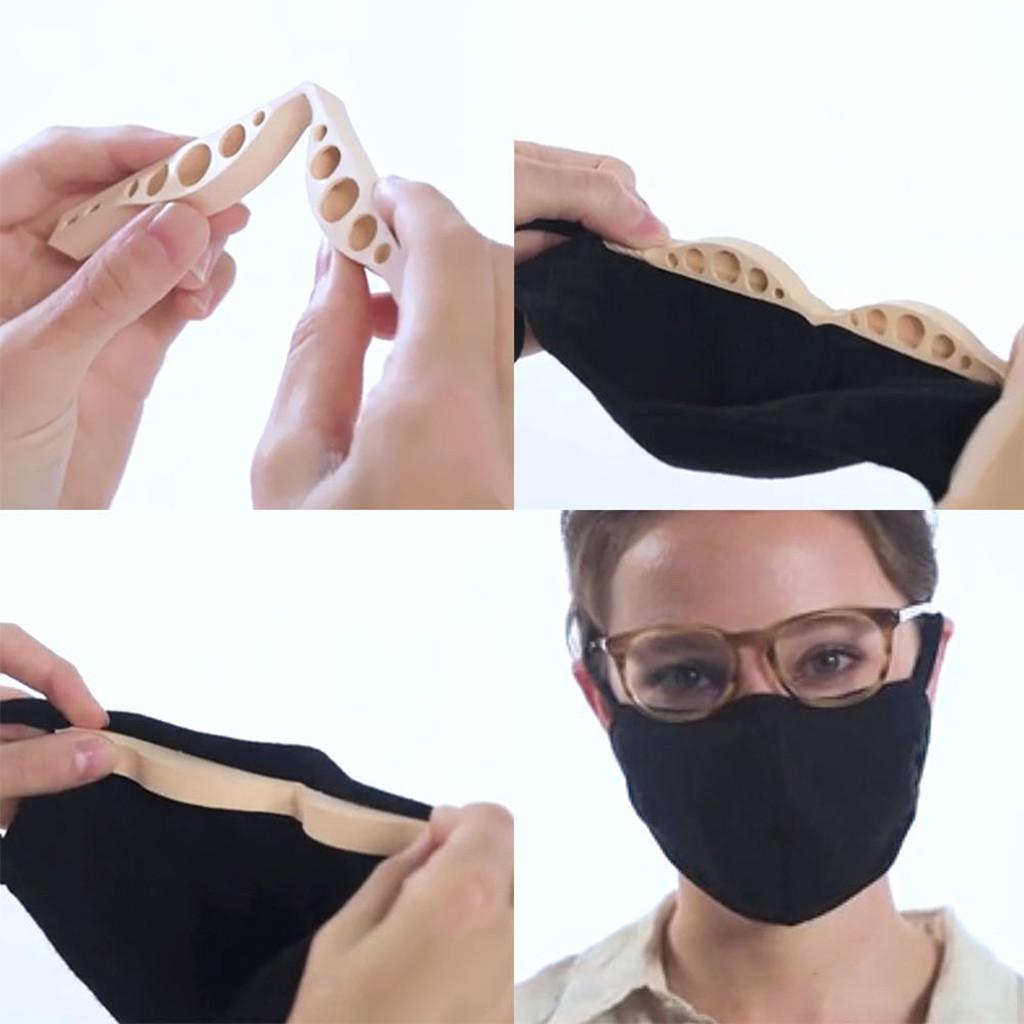 Silicone Nose BridgeIncreases Breathing Space To Help Breathe Smoothly