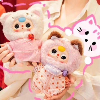 Babythree Kitten Wardrobe Series Plush Doll Blind Box Cute Animal Figures Pendant Keychain Collectible Toys Trendy Birthday Gift