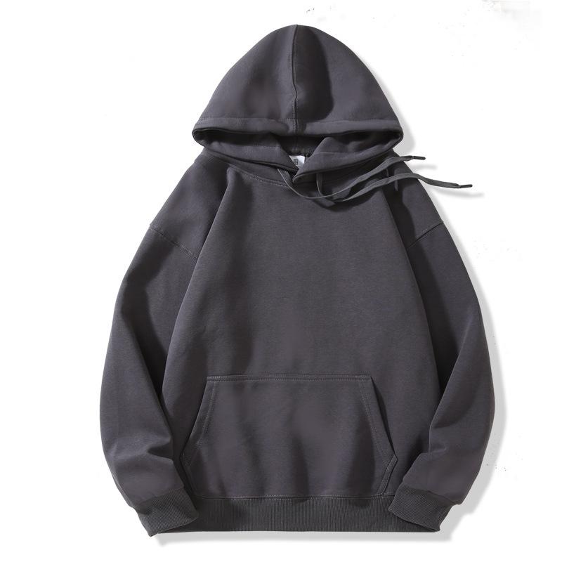 Women's Trendy Solid Color Drop Shoulder Hoodie - Casual, Warm, and Versatile Autumn/Winter Pullover Top